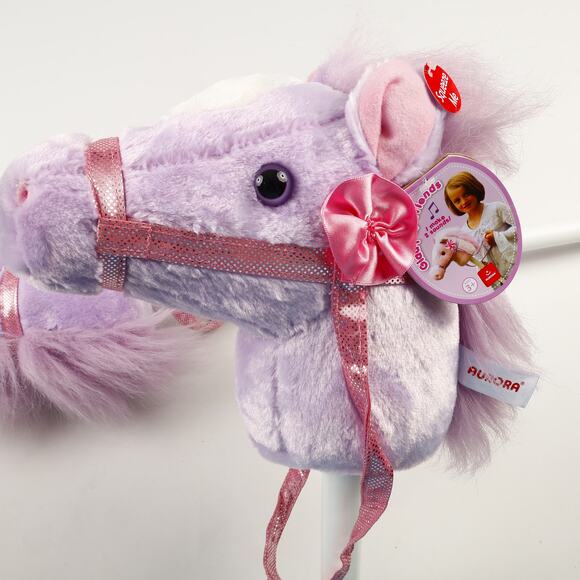 Lot of 2 Aurora Giddy Up Friends Purple Horse 36'' Riding Stick 2024 - Picture 6 of 13